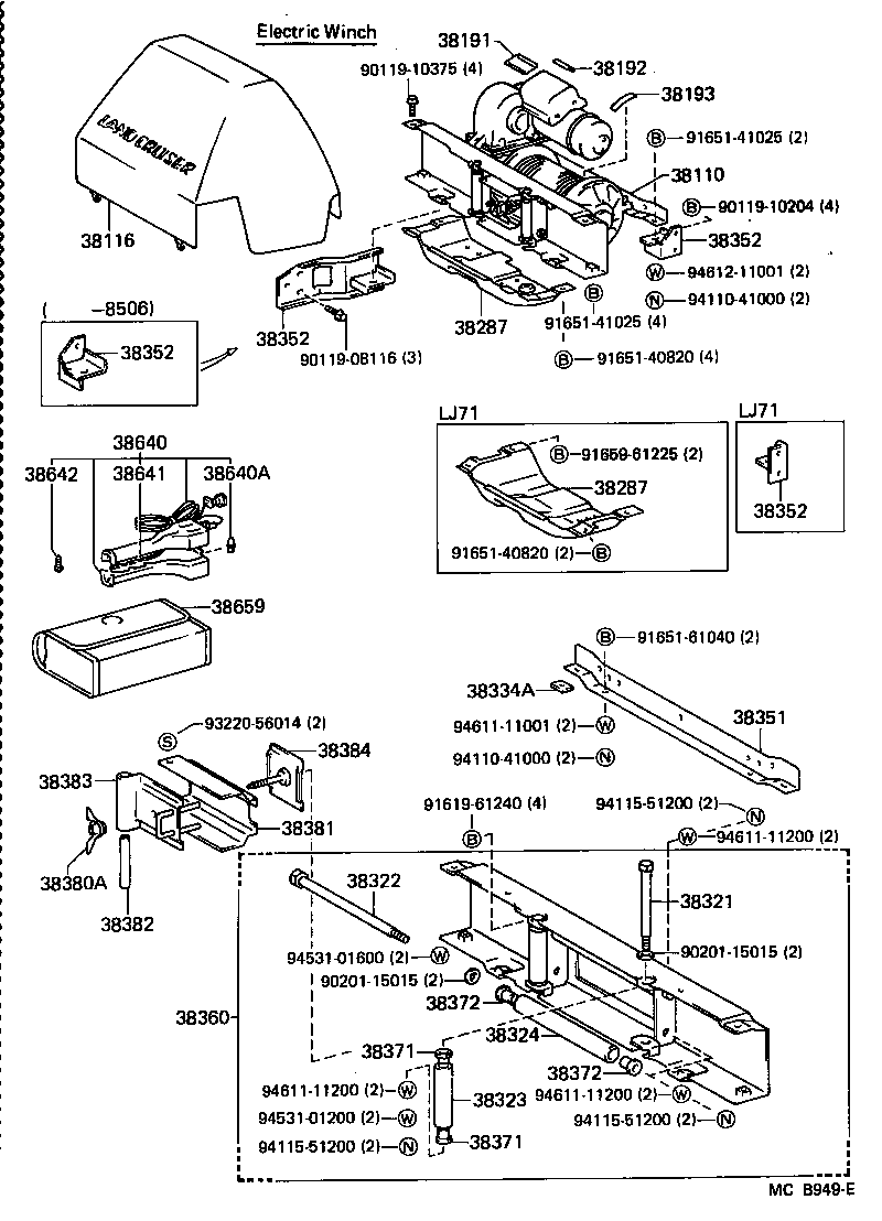  LAND CRUISER S T H T |  WINCH