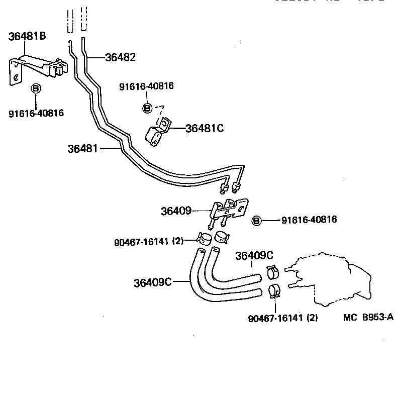  LAND CRUISER S T H T |  TRANSFER VACUUM PIPING