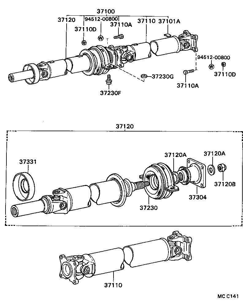  MARK 2 |  PROPELLER SHAFT UNIVERSAL JOINT