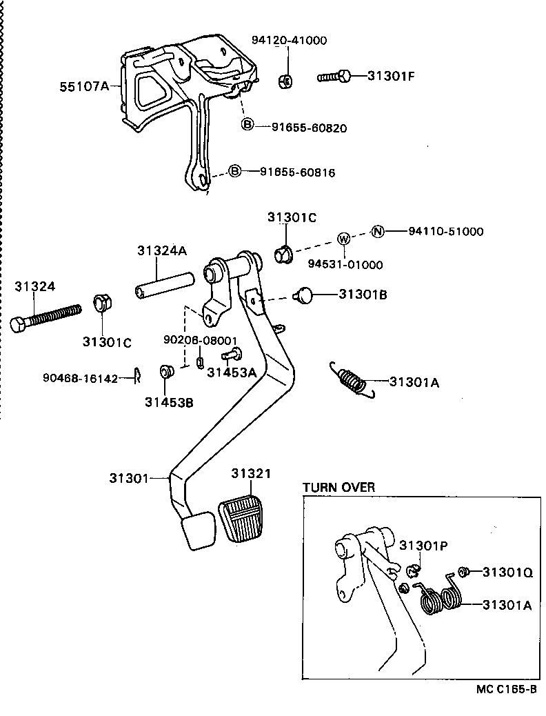  CARINA ED |  CLUTCH PEDAL FLEXIBLE HOSE