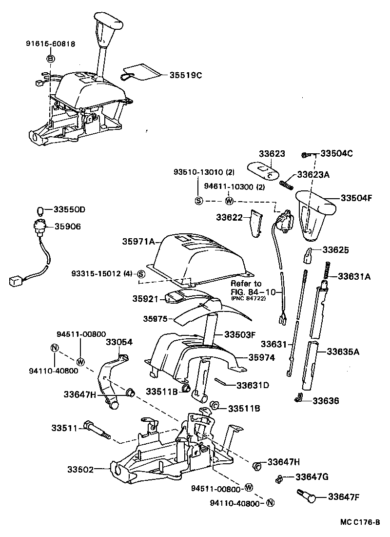  CARINA ED |  SHIFT LEVER RETAINER