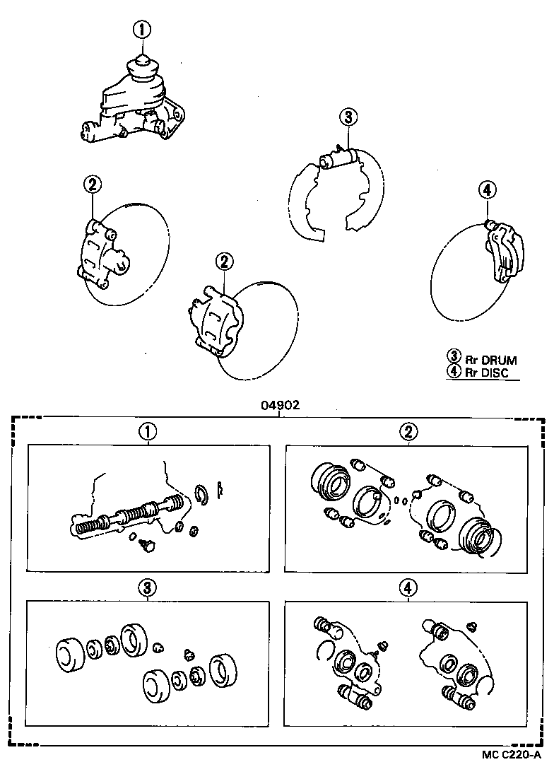  CARINA ED |  BRAKE MAINTENANCE KIT