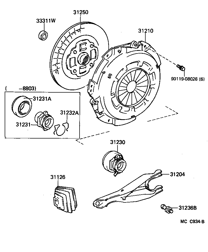  LAND CRUISER S T H T |  CLUTCH RELEASE FORK