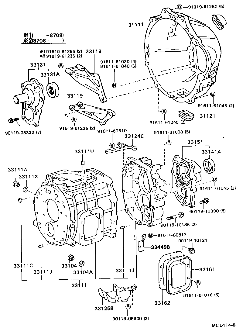  DYNA TOYOACE QUICK |  CLUTCH HOUSING TRANSMISSION CASE MTM