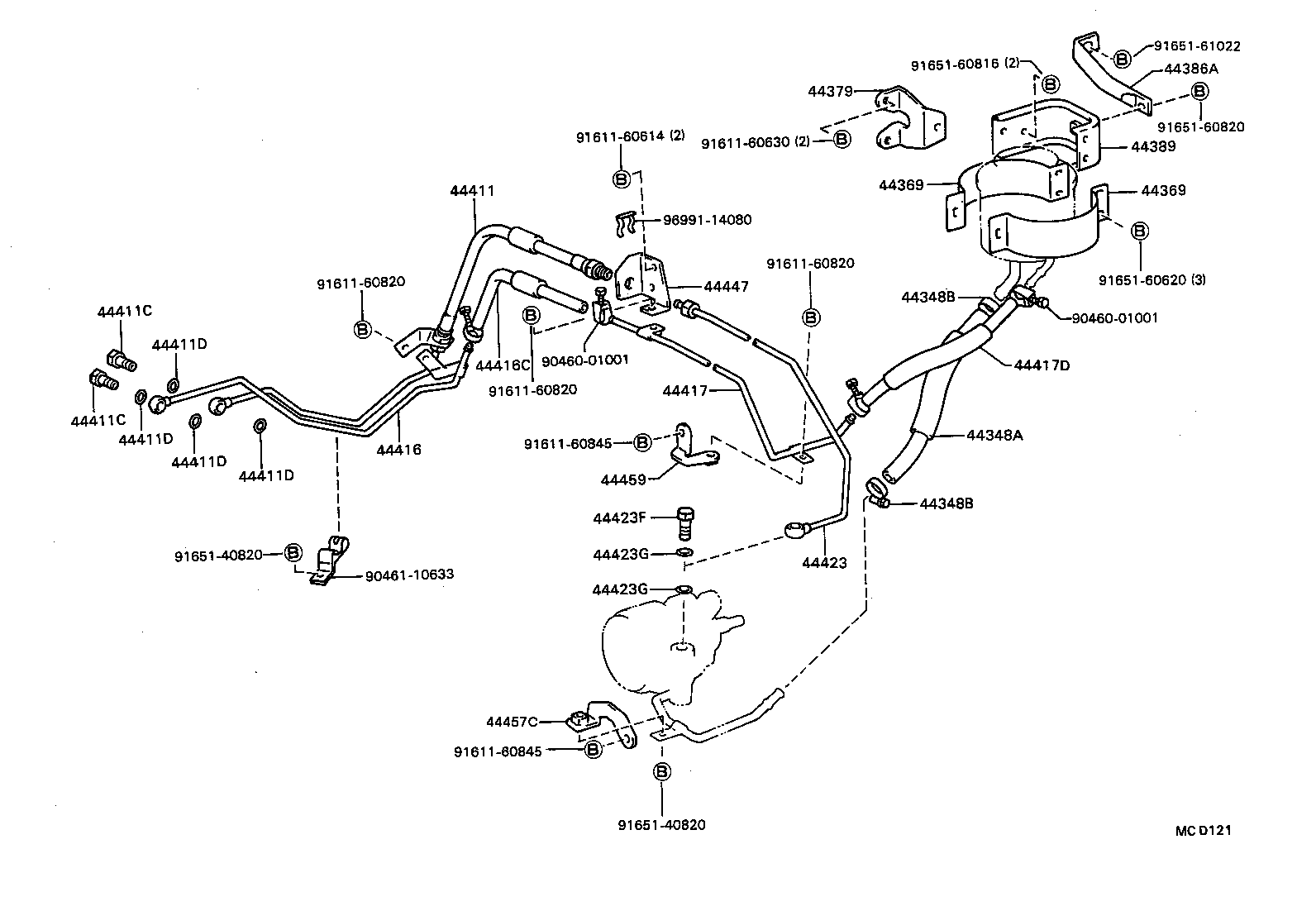 DYNA TOYOACE QUICK |  POWER STEERING TUBE