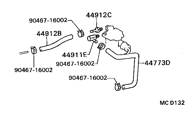  DYNA TOYOACE QUICK |  EXHAUST BRAKE TUBE CLAMP