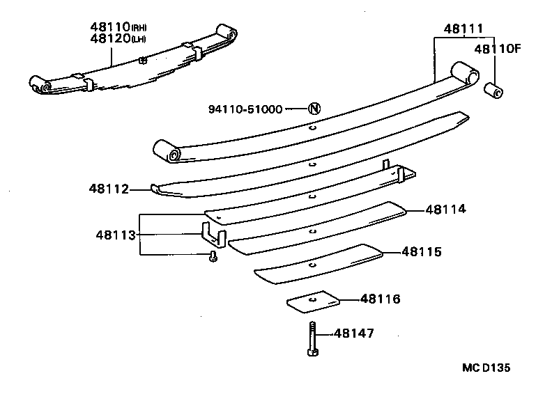 DYNA TOYOACE QUICK |  FRONT SPRING SHOCK ABSORBER