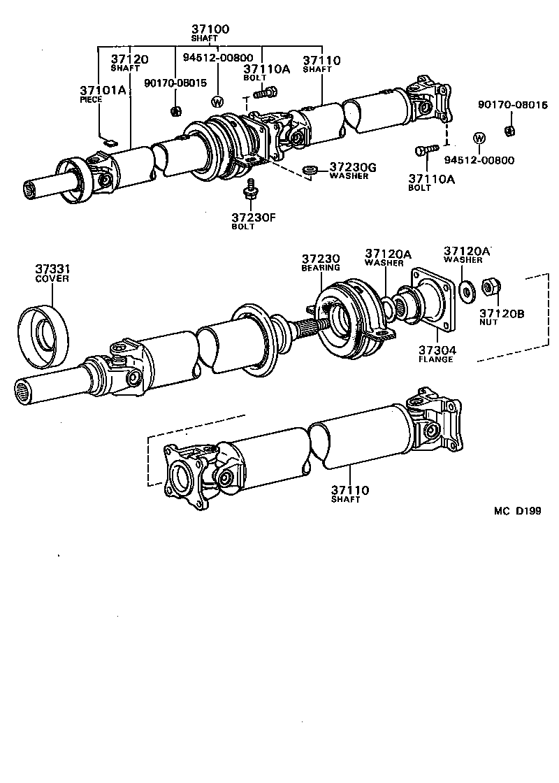  SUPRA |  PROPELLER SHAFT UNIVERSAL JOINT