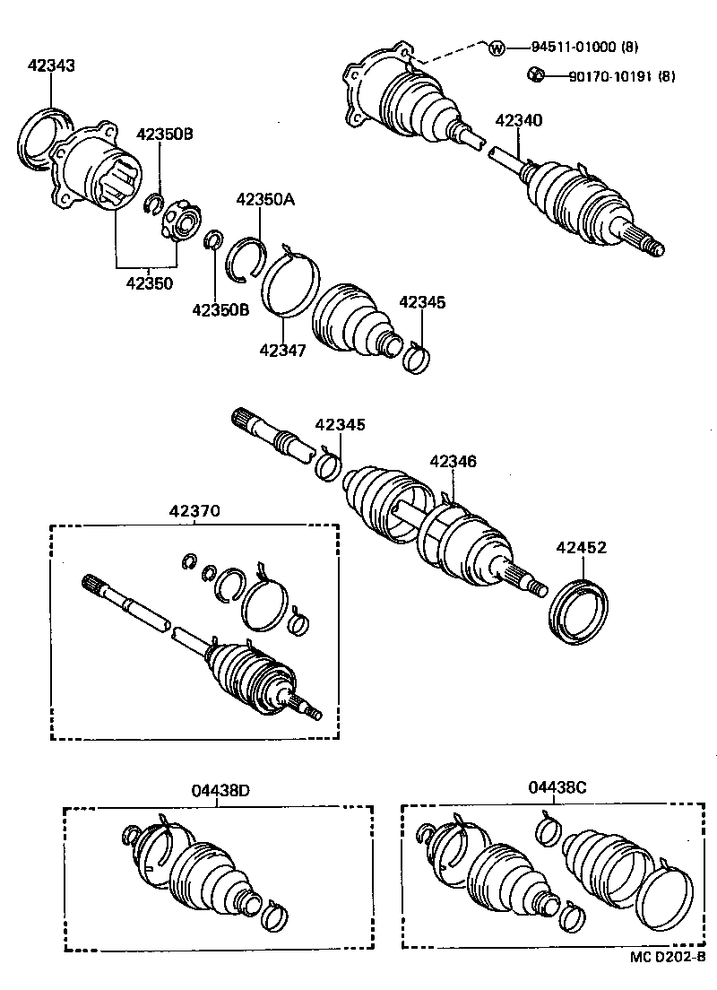  SUPRA |  REAR AXLE SHAFT HUB