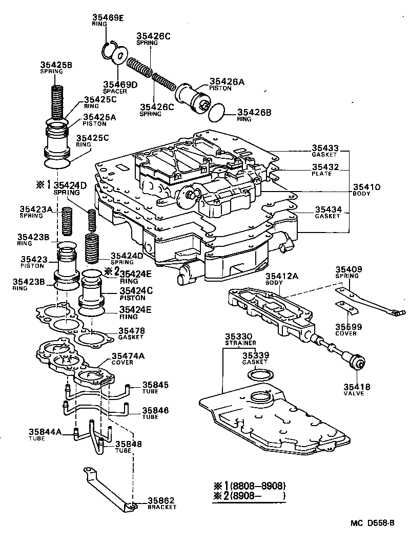  CAMRY VISTA |  VALVE BODY OIL STRAINER ATM