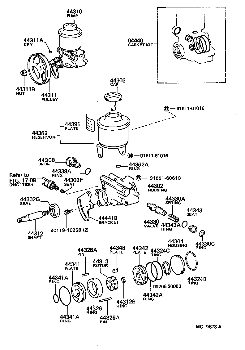  MARK 2 |  VANE PUMP RESERVOIR POWER STEERING