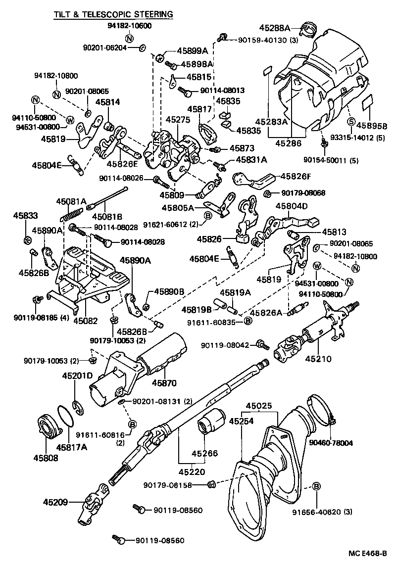  CARINA ED |  STEERING COLUMN SHAFT
