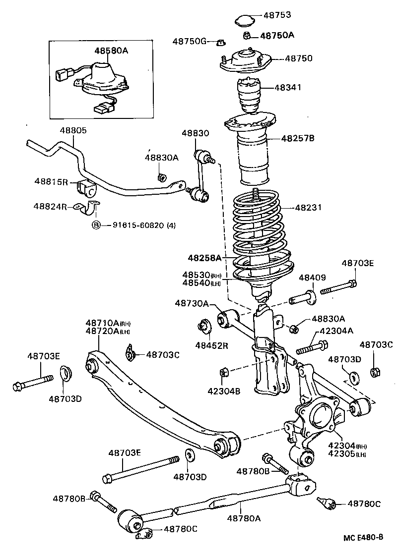  CARINA ED |  REAR SPRING SHOCK ABSORBER
