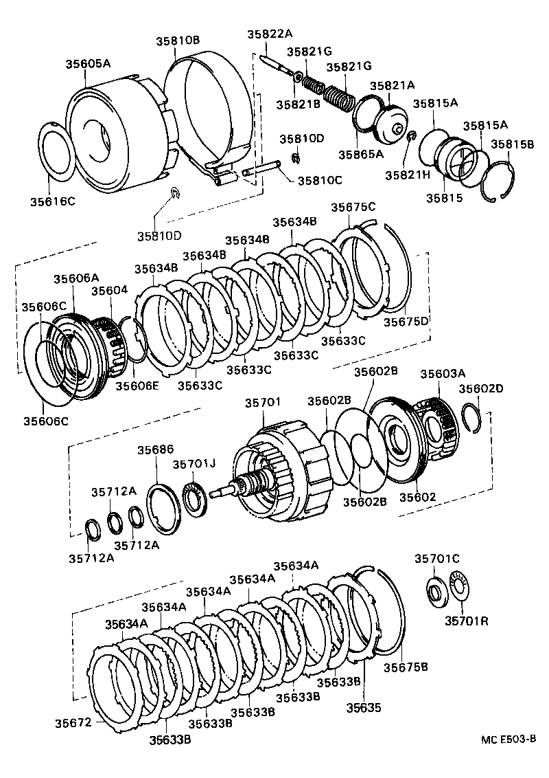 CROWN CROWN MAJESTA | BRAKE BAND MULTIPLE DISC CLUTCH ATM