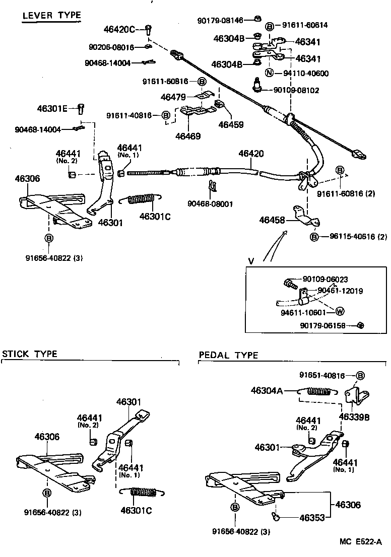  CROWN |  PARKING BRAKE CABLE