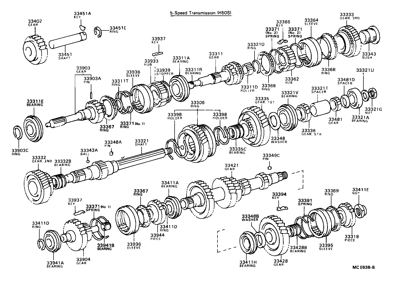  DYNA TOYOACE |  TRANSMISSION GEAR MTM