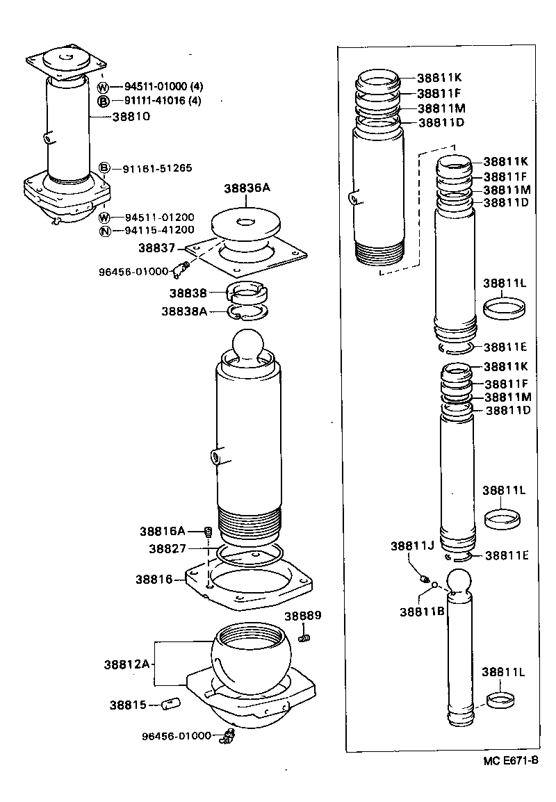  DYNA TOYOACE |  HOIST CYLINDER
