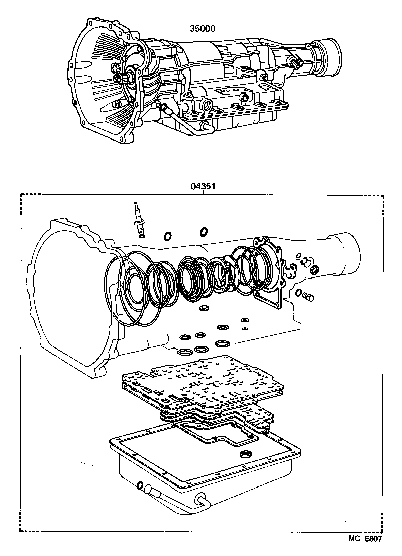  HIACE VAN WAGON |  TRANSAXLE OR TRANSMISSION ASSY GASKET KIT ATM