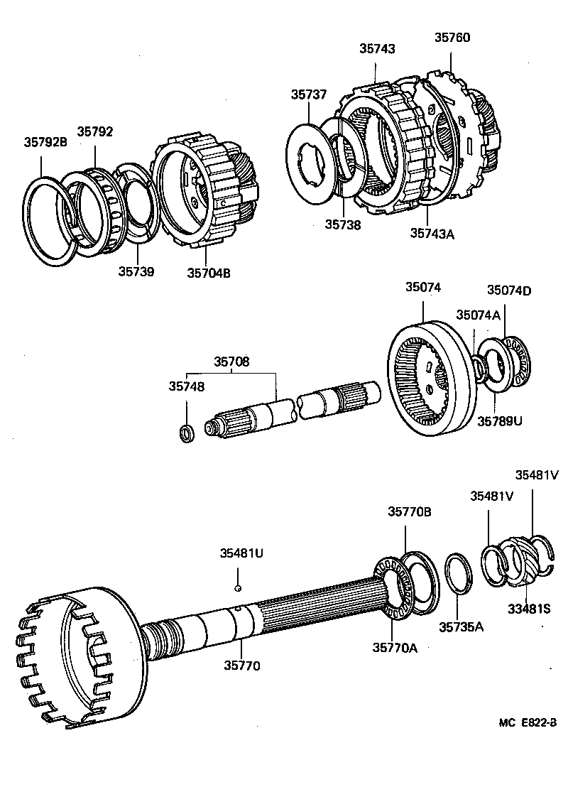  HIACE VAN WAGON |  PLANETARY GEAR REVERSE PISTON COUNTER GEAR ATM