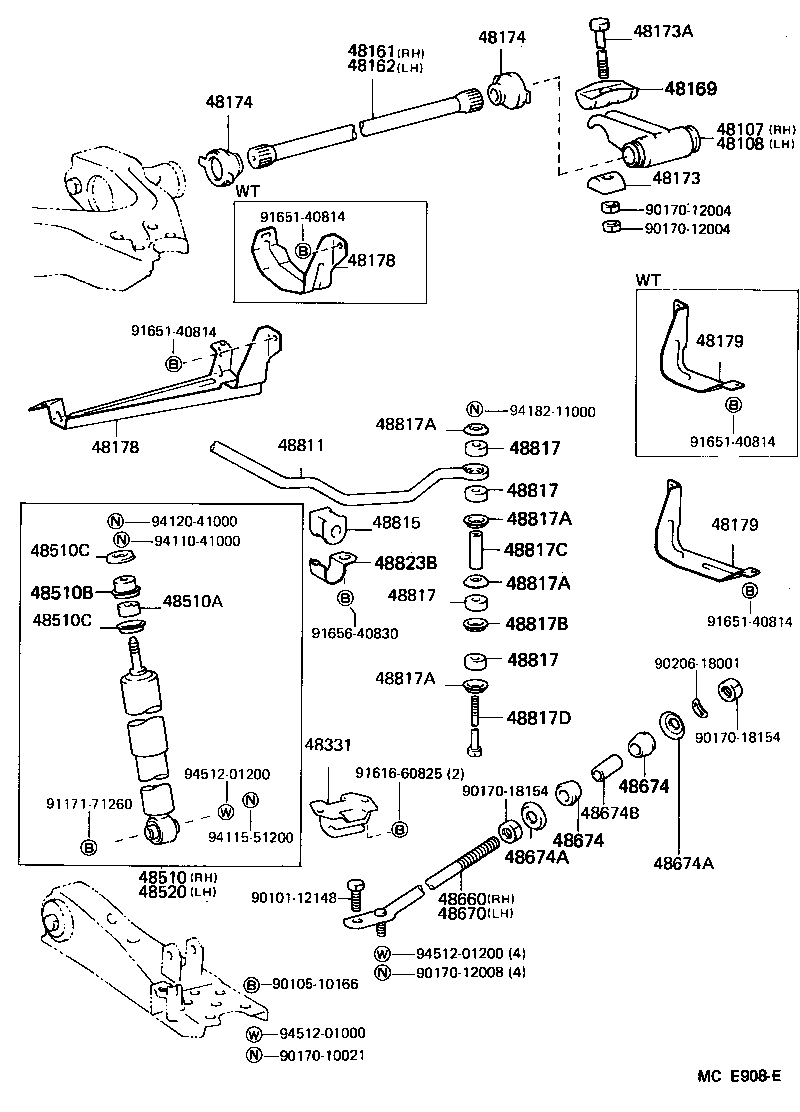  HIACE VAN WAGON |  FRONT SPRING SHOCK ABSORBER