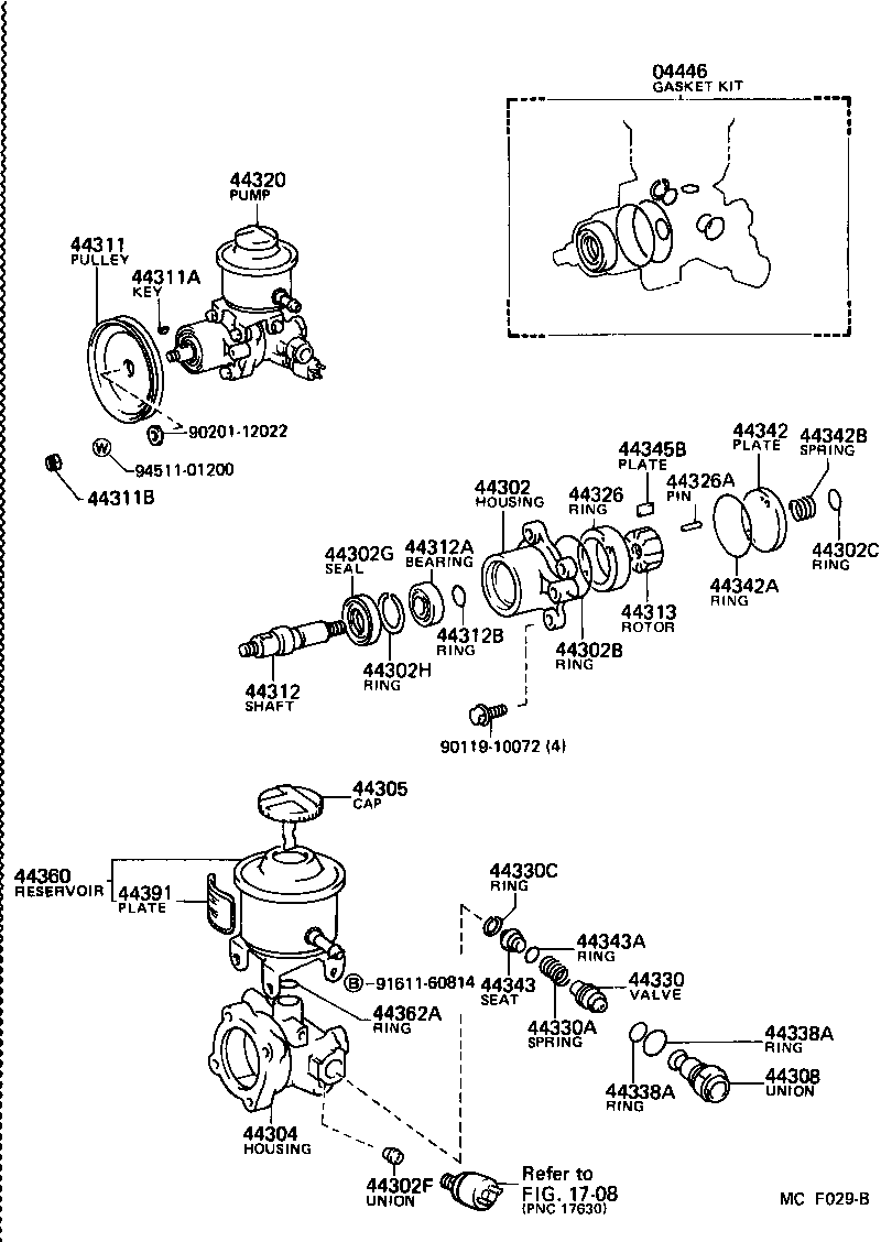  CROWN |  VANE PUMP RESERVOIR POWER STEERING