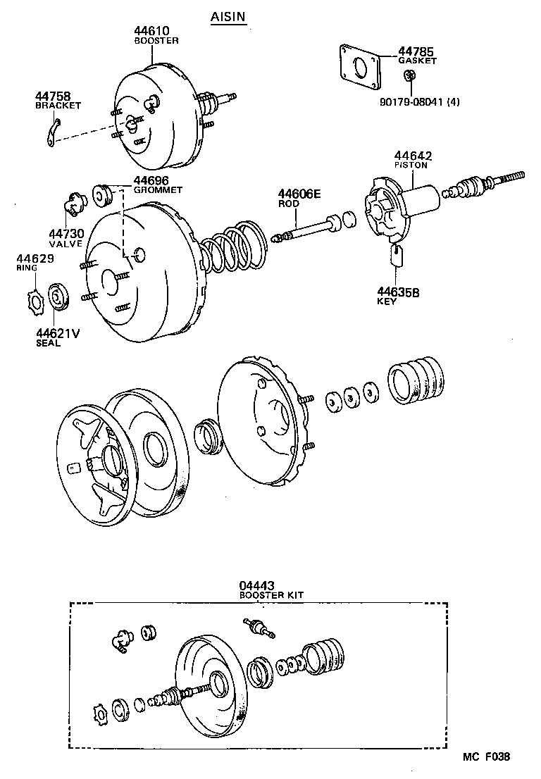  CROWN |  BRAKE BOOSTER VACUUM TUBE