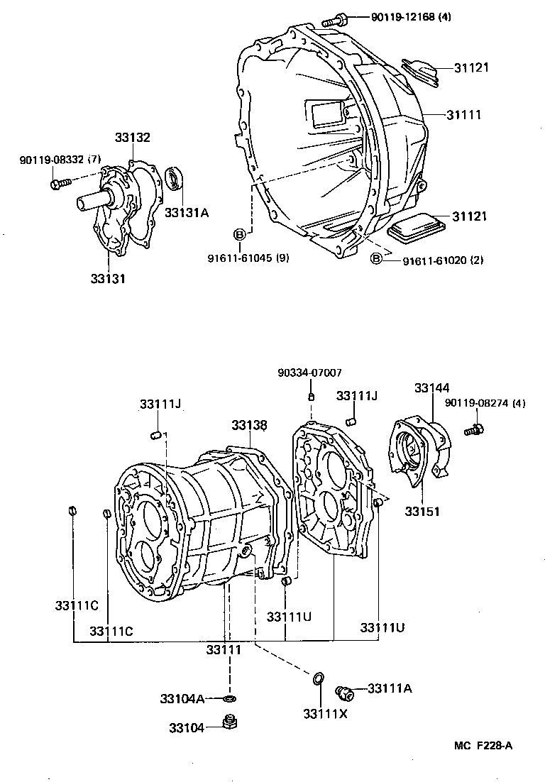 CROWN |  CLUTCH HOUSING TRANSMISSION CASE MTM