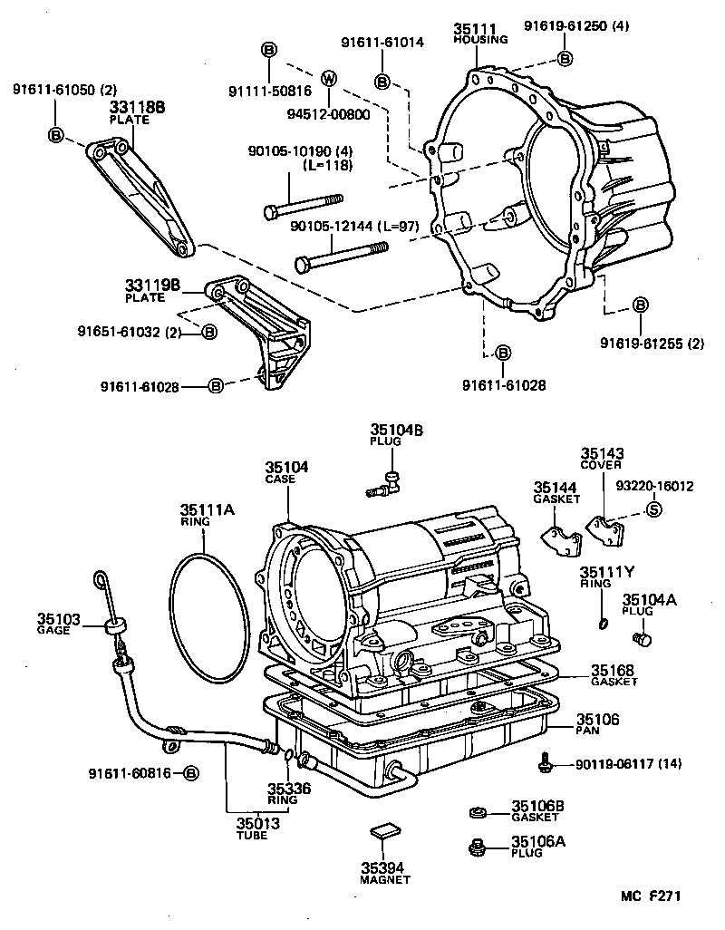  CROWN |  TRANSMISSION CASE OIL PAN ATM