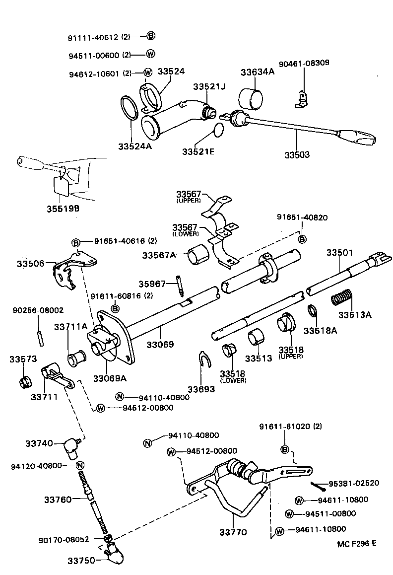  CENTURY |  CONTROL SHAFT CROSSSHAFT