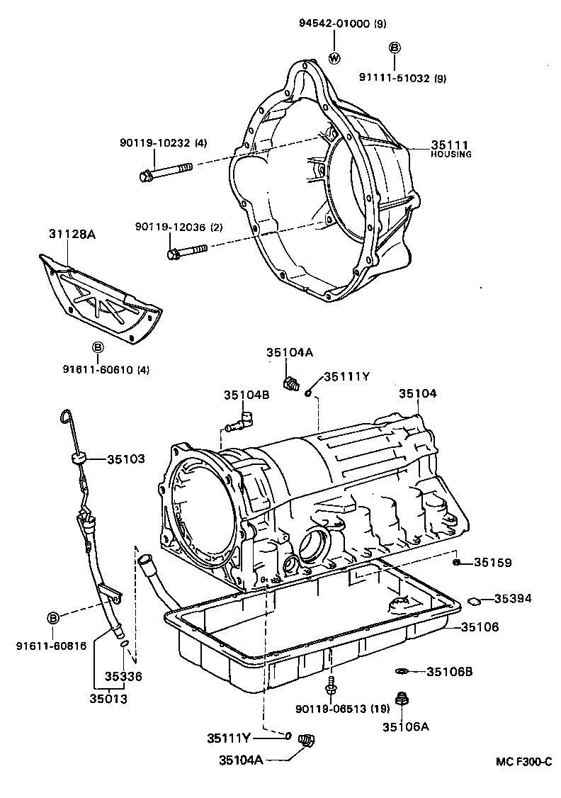  CENTURY |  TRANSMISSION CASE OIL PAN ATM