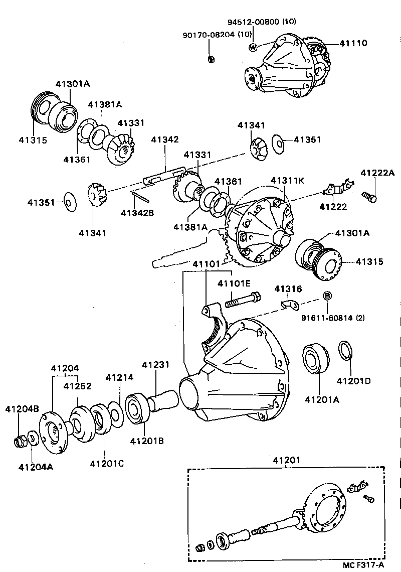  CENTURY |  REAR AXLE HOUSING DIFFERENTIAL