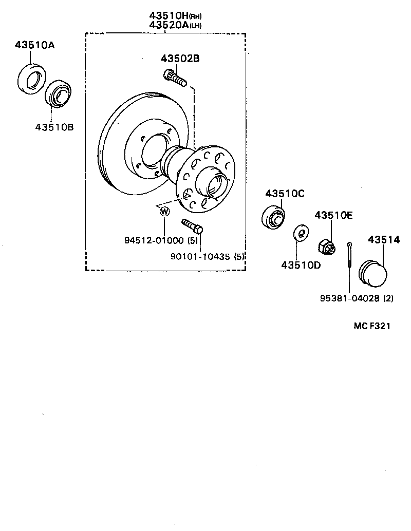  CENTURY |  FRONT AXLE HUB