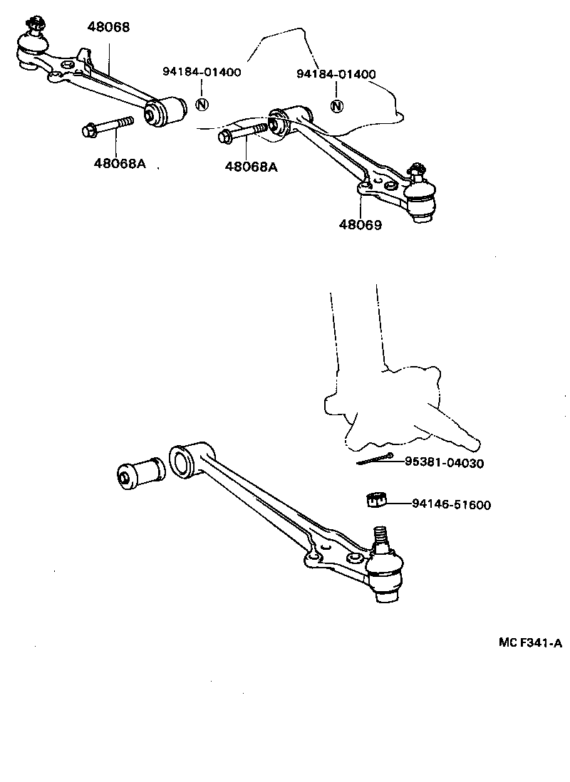  CENTURY |  FRONT AXLE ARM STEERING KNUCKLE
