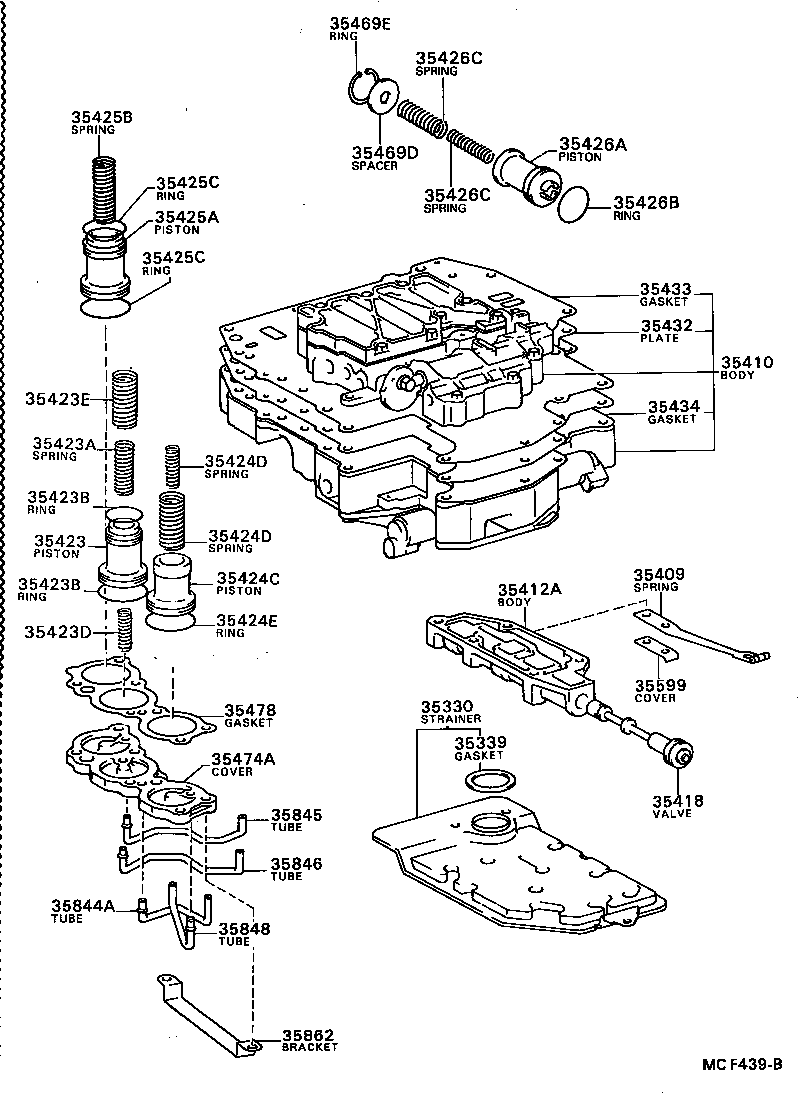  CARINA ED |  VALVE BODY OIL STRAINER ATM