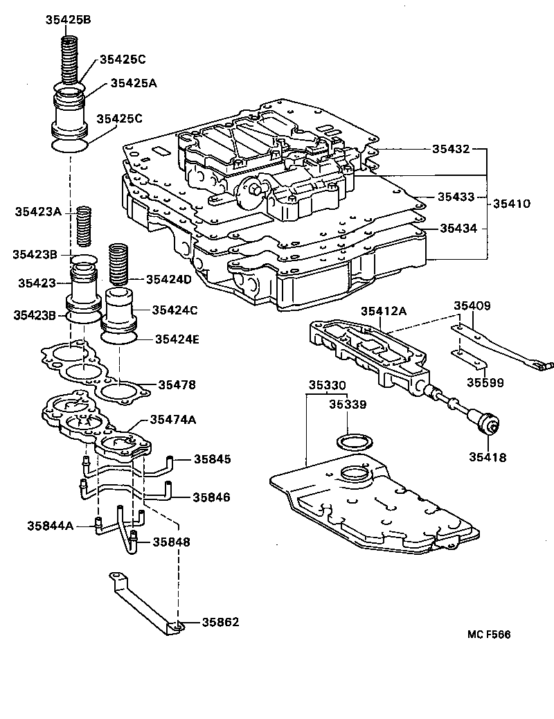  CARINA FF |  VALVE BODY OIL STRAINER ATM