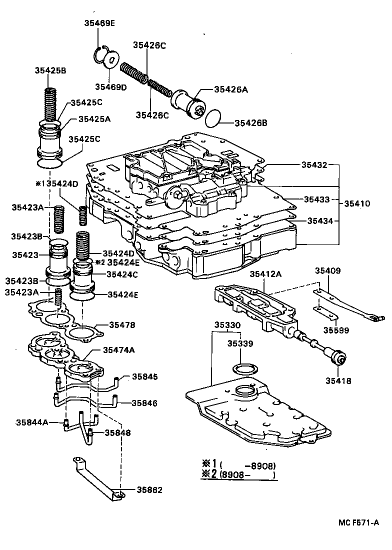  CARINA FF |  VALVE BODY OIL STRAINER ATM