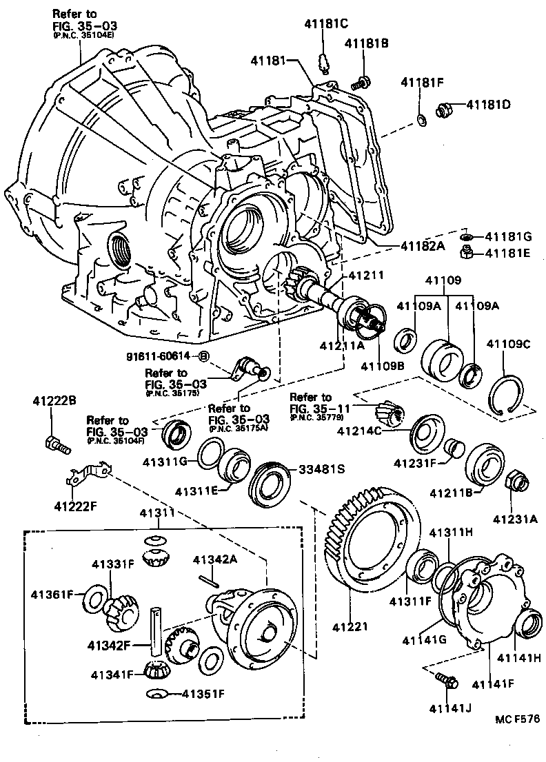  CARINA FF |  FRONT AXLE HOUSING DIFFERENTIAL