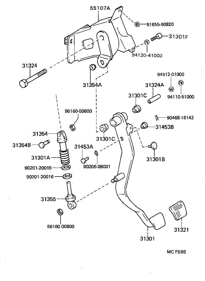  SOARER |  CLUTCH PEDAL FLEXIBLE HOSE