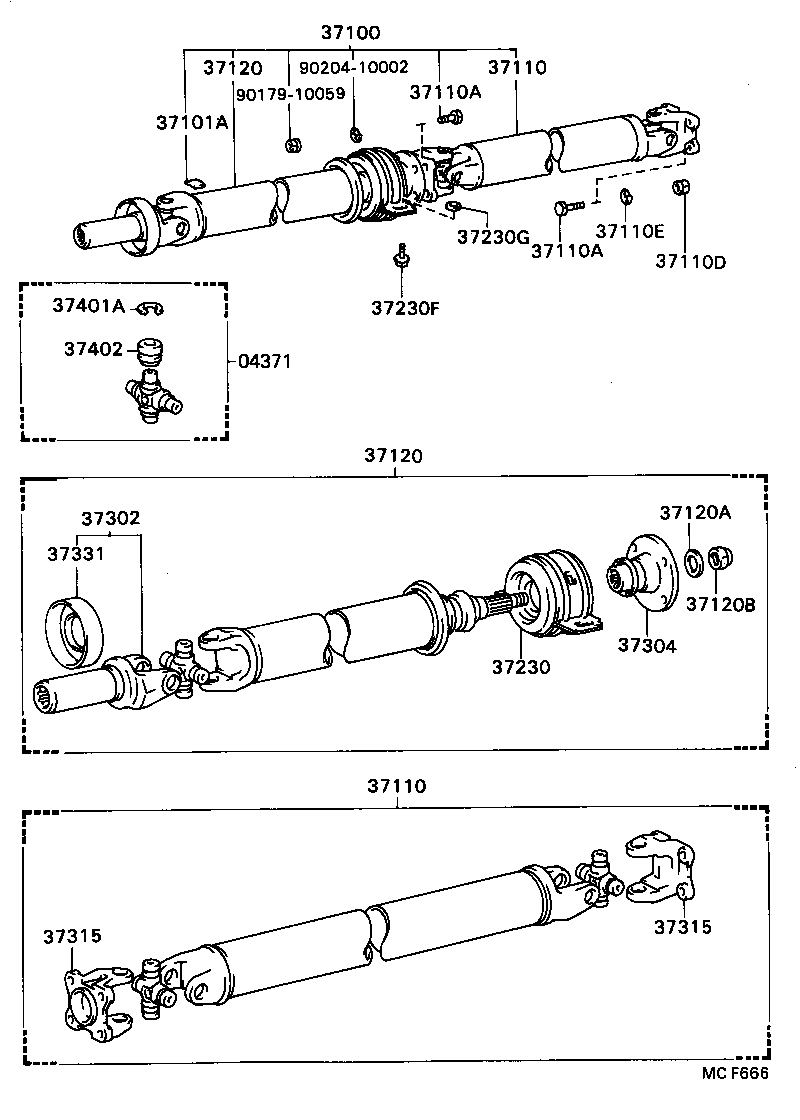  SOARER |  PROPELLER SHAFT UNIVERSAL JOINT