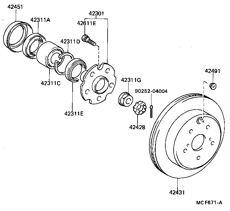  SOARER |  REAR AXLE SHAFT HUB