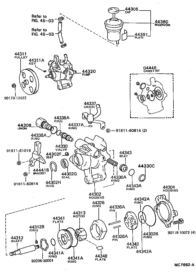  SOARER |  VANE PUMP RESERVOIR POWER STEERING