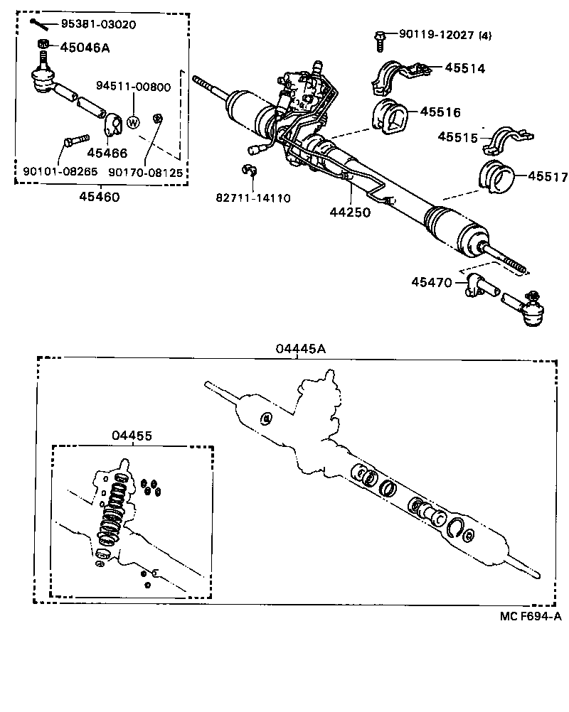  SOARER |  FRONT STEERING GEAR LINK