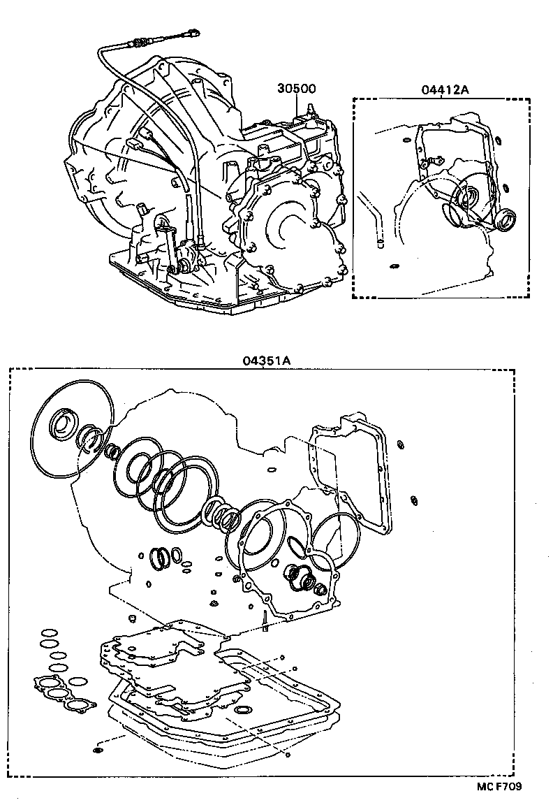  CARINA FF |  TRANSAXLE OR TRANSMISSION ASSY GASKET KIT ATM