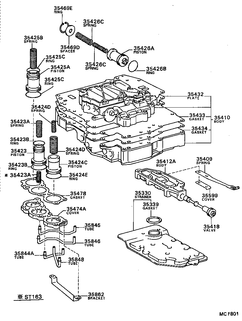  CARINA ED |  VALVE BODY OIL STRAINER ATM