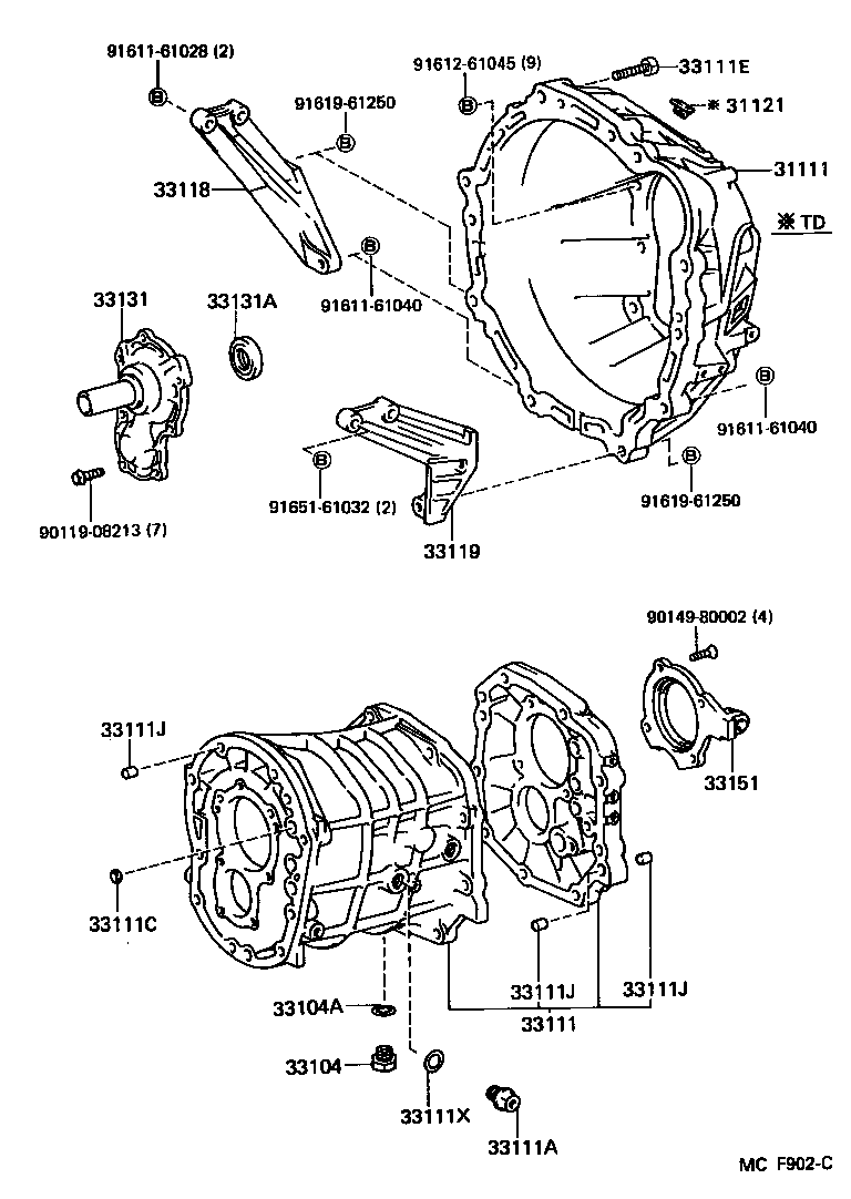  MARK 2 |  CLUTCH HOUSING TRANSMISSION CASE MTM