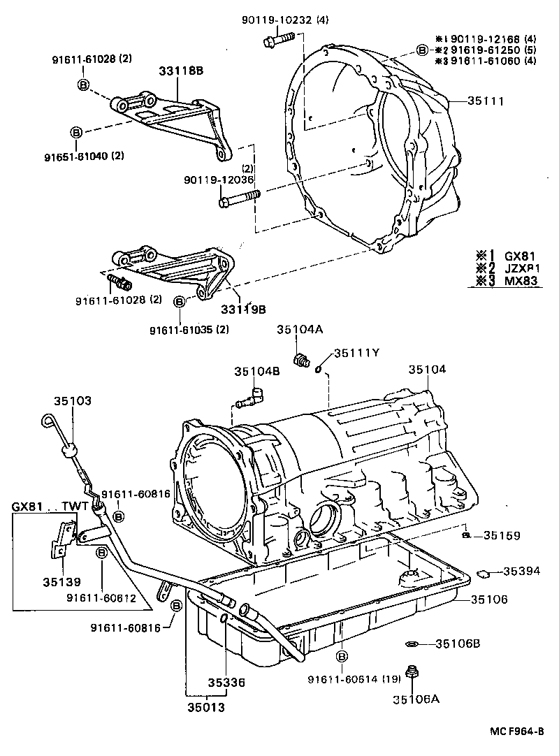  MARK 2 |  TRANSMISSION CASE OIL PAN ATM