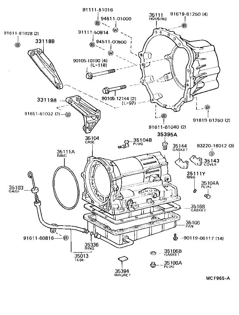  MARK 2 |  TRANSMISSION CASE OIL PAN ATM