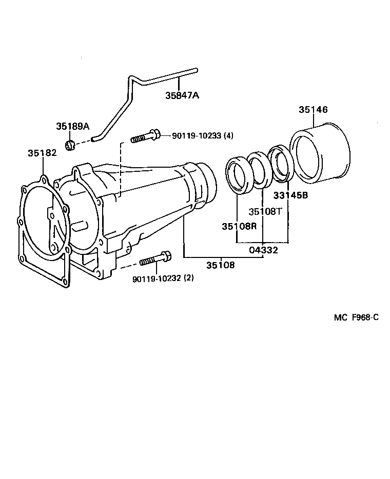  MARK 2 V WG |  EXTENSION HOUSING ATM