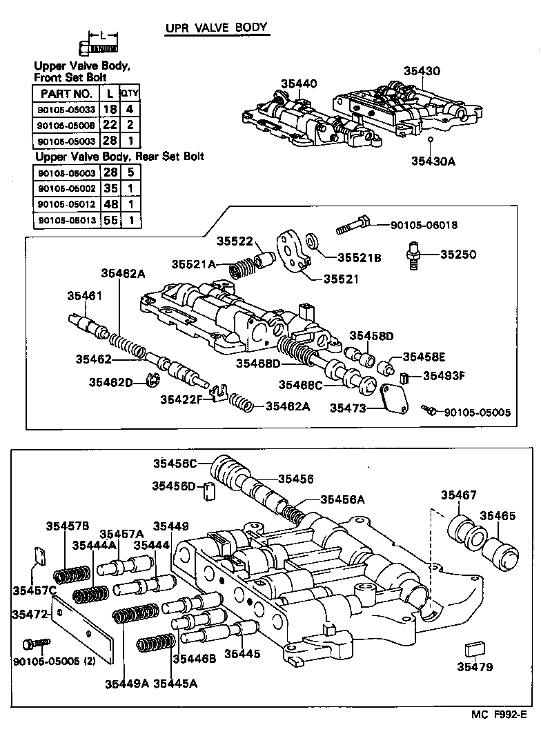  MARK 2 |  VALVE BODY OIL STRAINER ATM