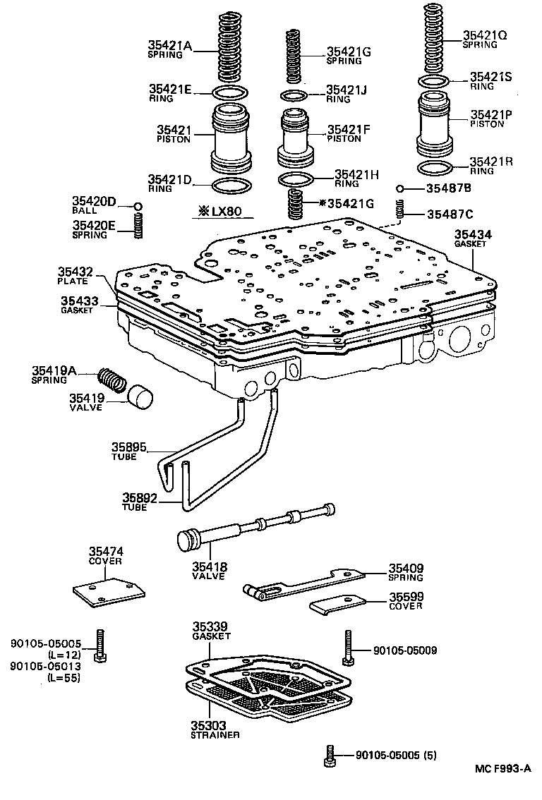 MARK 2 |  VALVE BODY OIL STRAINER ATM